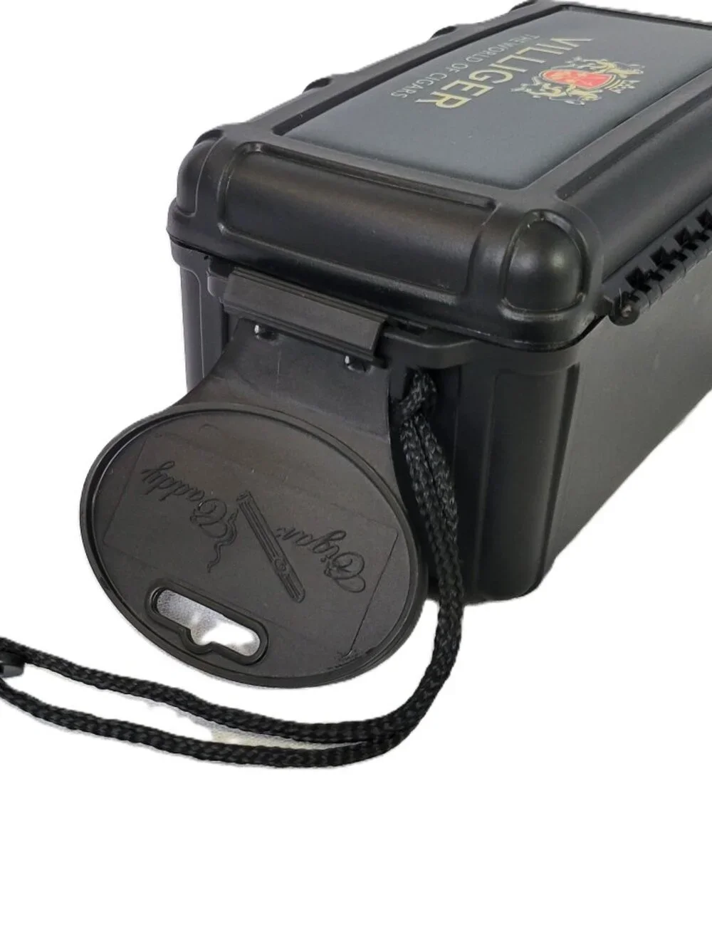 Cigar Caddy 10 Stick Waterproof Case Villiger Cigars Black NWT Flawed